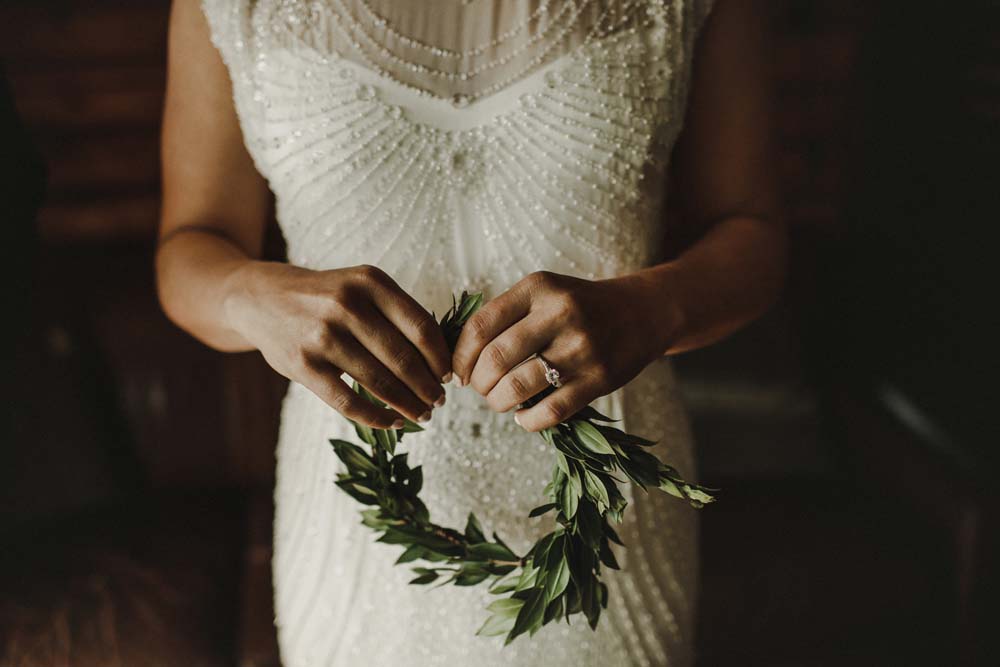 A Scandinavian-Inspired Wedding in British Columbia - Wreath