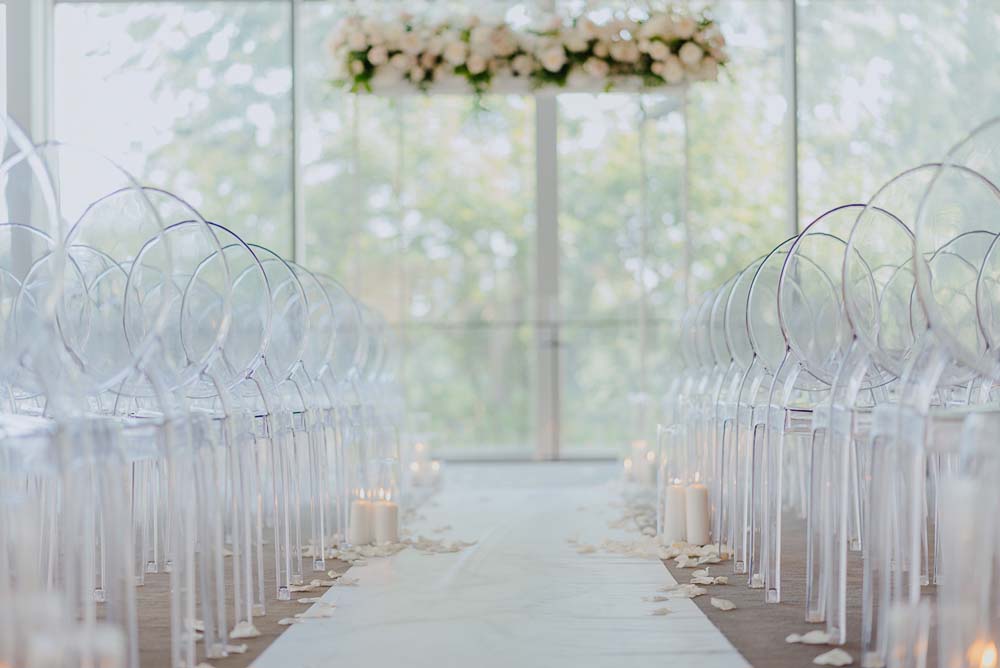 An Opulent Wedding At The Royal Conservatory Of Music - aisle