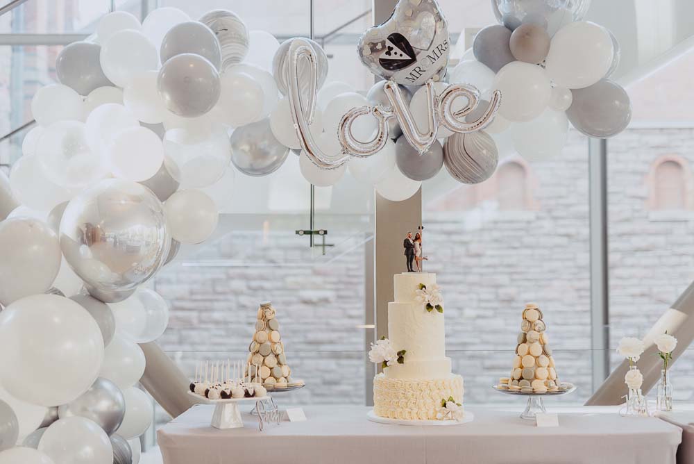 An Opulent Wedding At The Royal Conservatory Of Music - cake