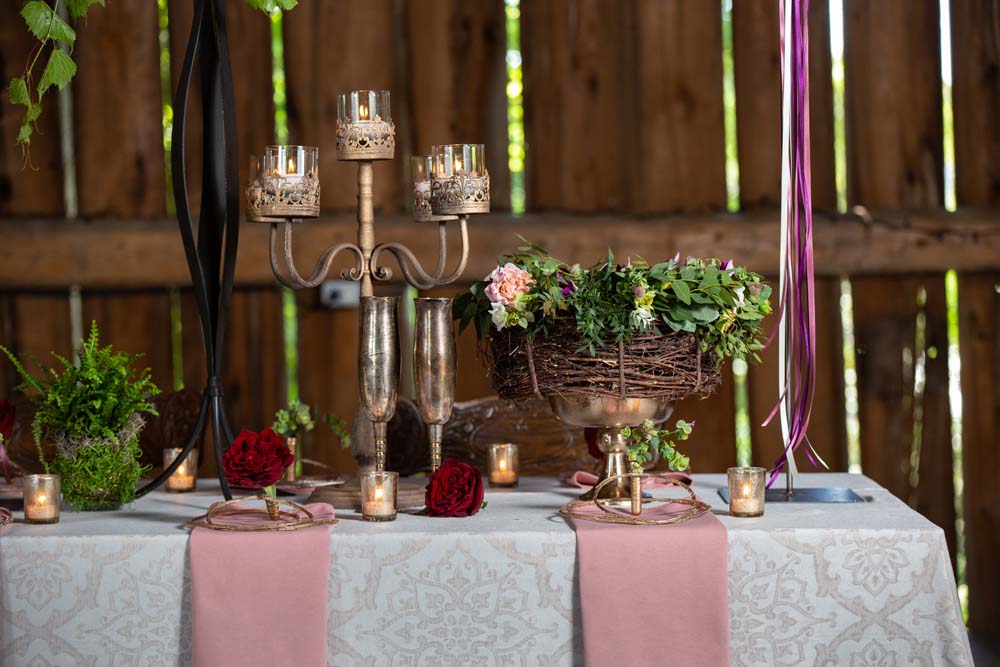 This Styled Shoot Was Inspired By Medieval Royalty - Table setting