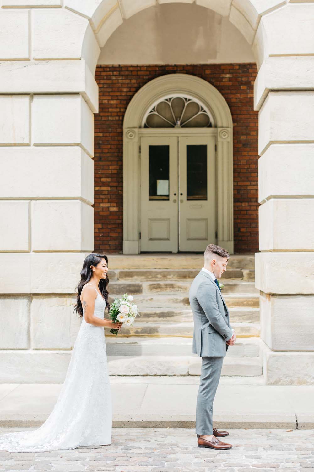 A Bright and Airy September Wedding in Toronto, Ontario - First Look