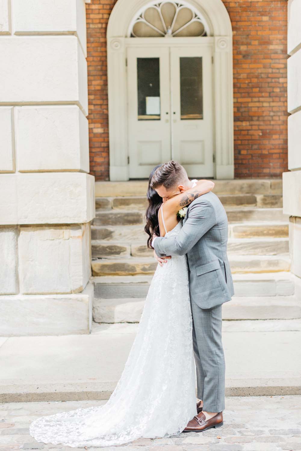 A Bright and Airy September Wedding in Toronto, Ontario - First Look