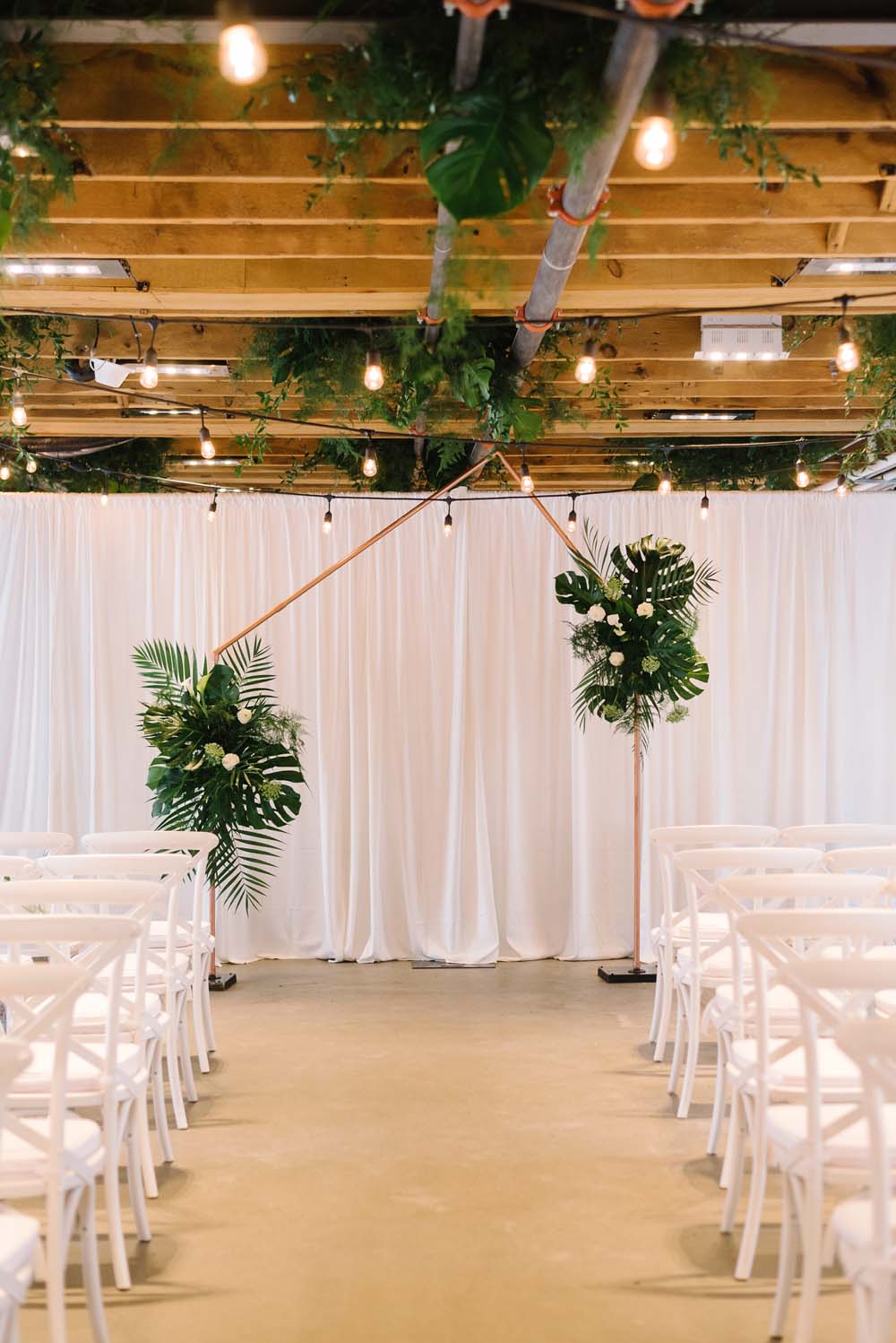 A Modern, Hacienda Hipster Wedding in Toronto, Ontario - Ceremony Decor