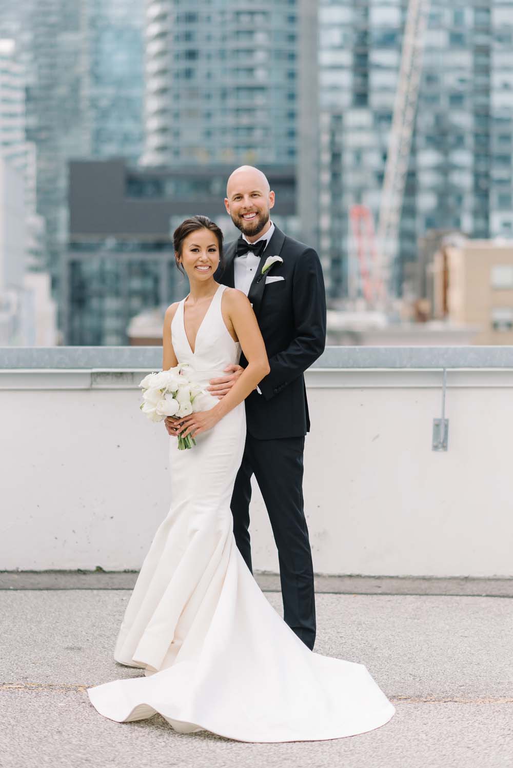 A Modern, Hacienda Hipster Wedding in Toronto, Ontario - Bride and Groom
