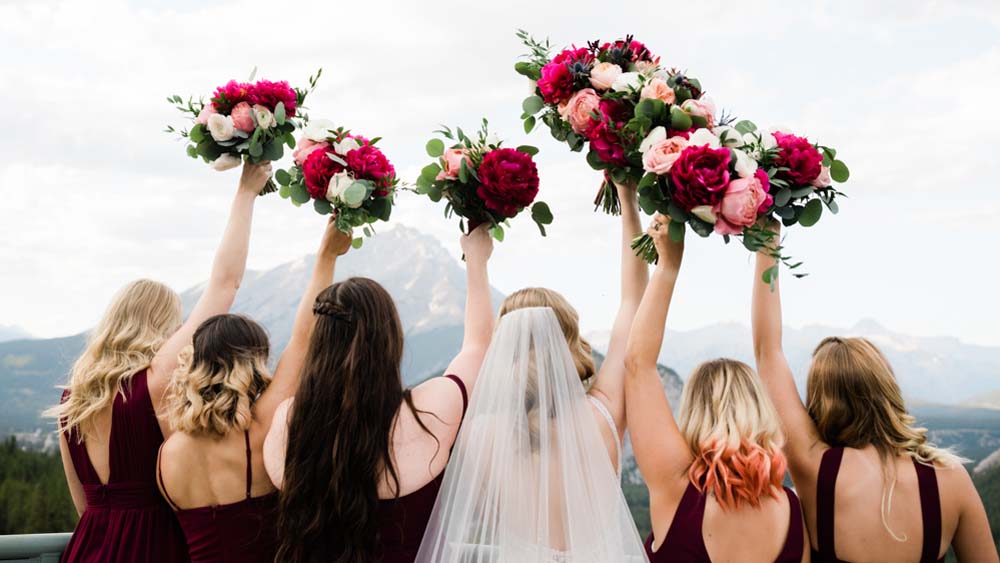 An Intimate, Burgundy Fall Inspired Wedding in Alberta 