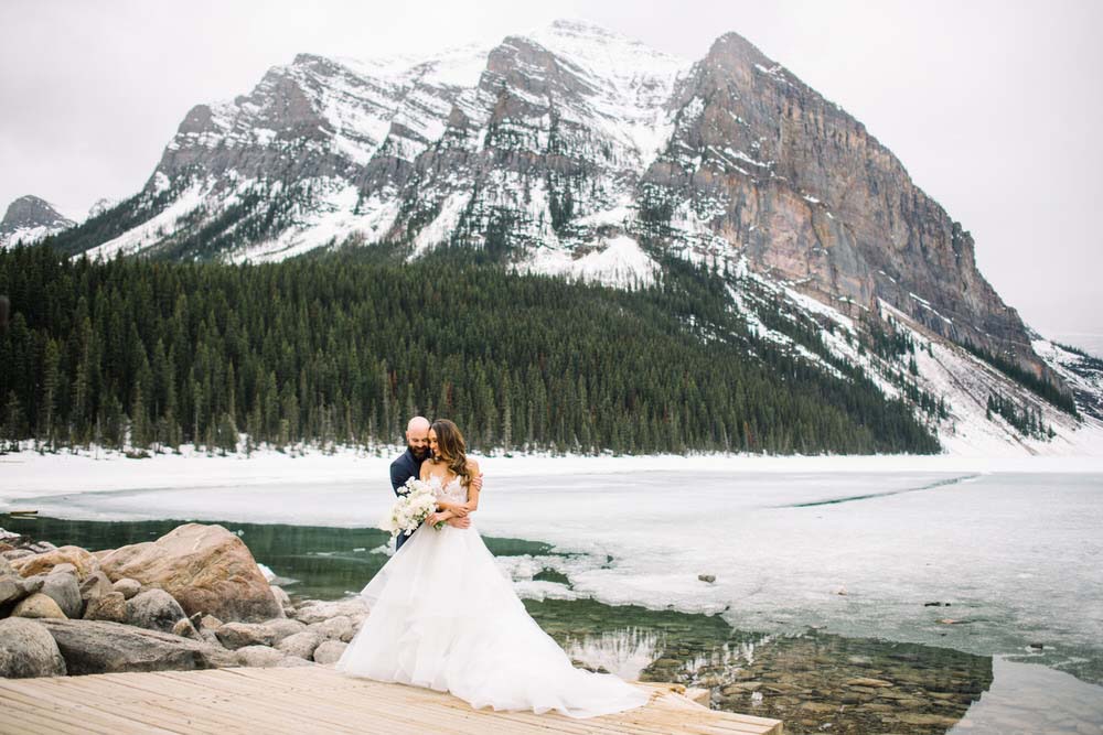A Modern, Whimsical Lakeside Wedding in Alberta 