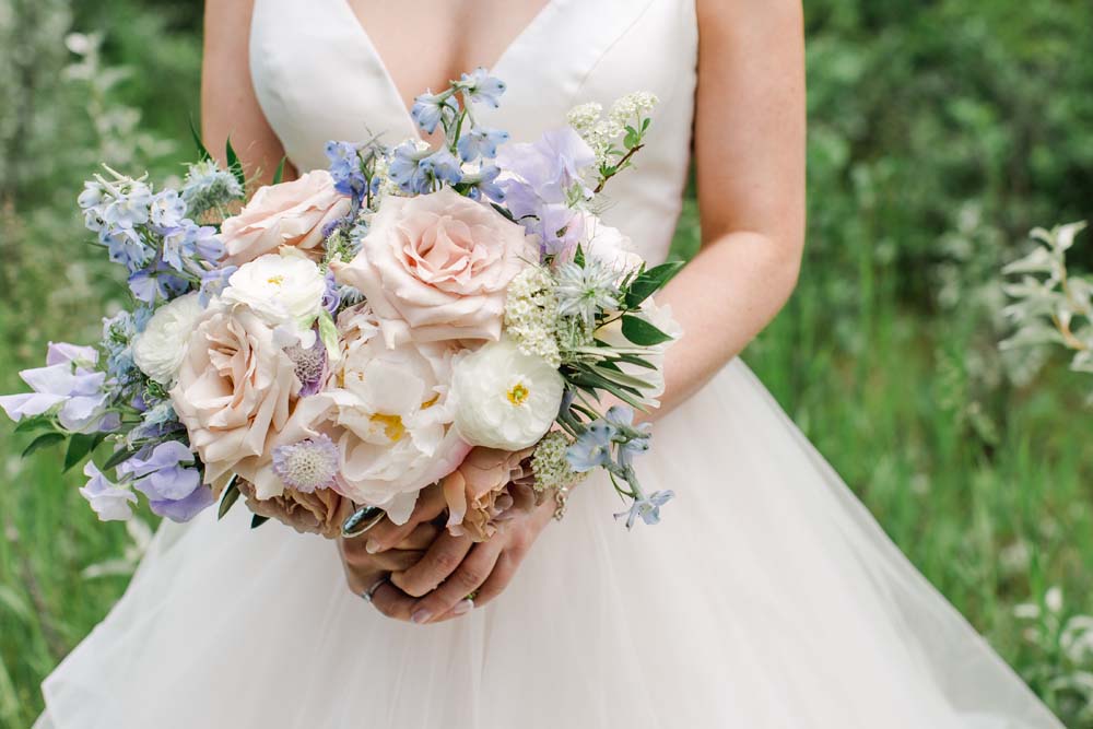 A Simple, Romantic Floral Wedding in Calgary 